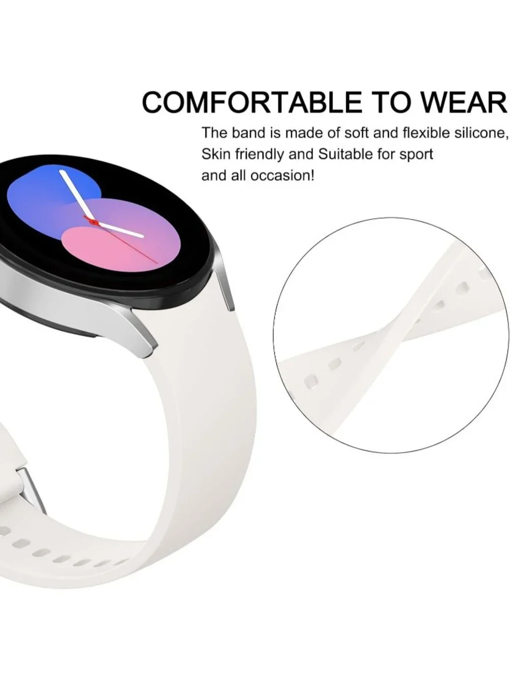 Unisex Starlight Analog Silicone Replacement Strap Samsung Galaxy Classic Watch
